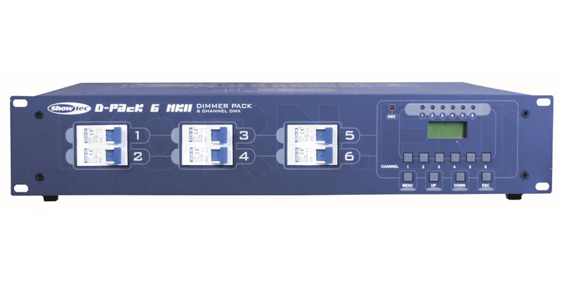 Showtec MK II 6 Kanal Digital Dimmerpack