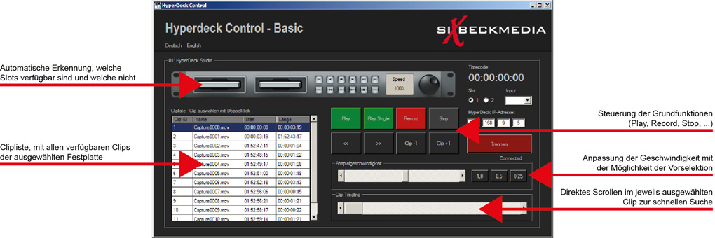 Hyperdeck Control