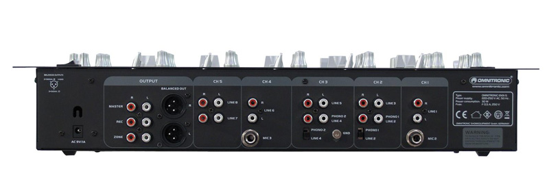 OMNITRONIC EMX-5 5-Kanal Club-Mixer