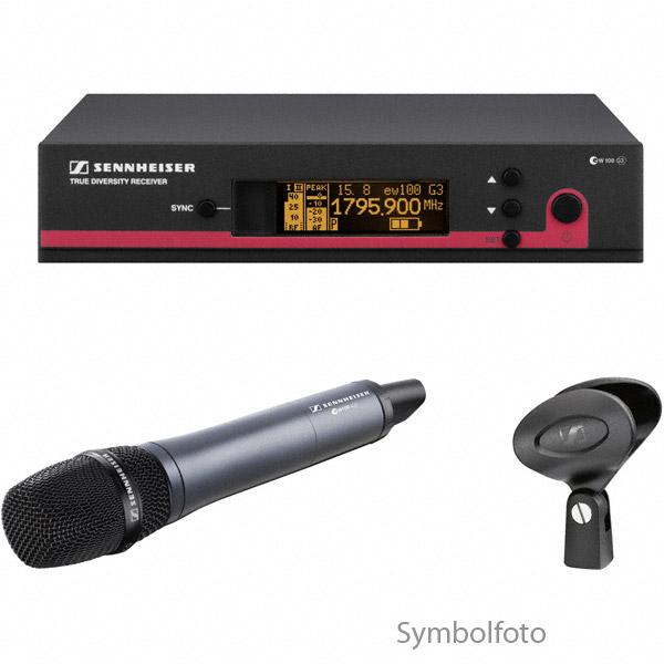 Sennheiser Funkmikrofonset Stab (Sender und Empfänger) Sennheiser Funkmikrofonset Stab (Sender und Empfänger)